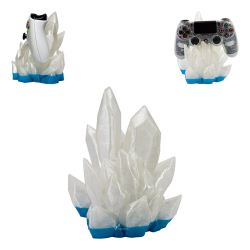 Soporte Para Control Tipo Cristal Impremli Color Traslúcido / Azul