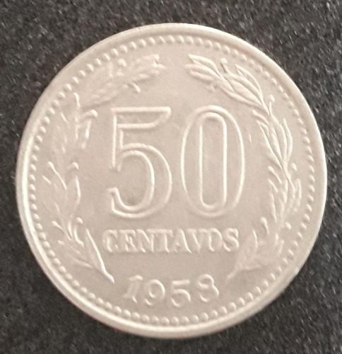 Moeda 50 Centavos Ano 1958 Argentina