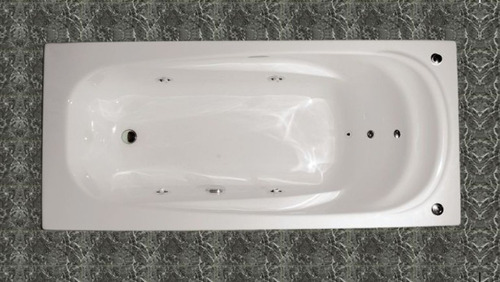 Imagen 4 de 9 de Bañera Hidromasaje Aquaglass 160x77 Recife 6 Jets