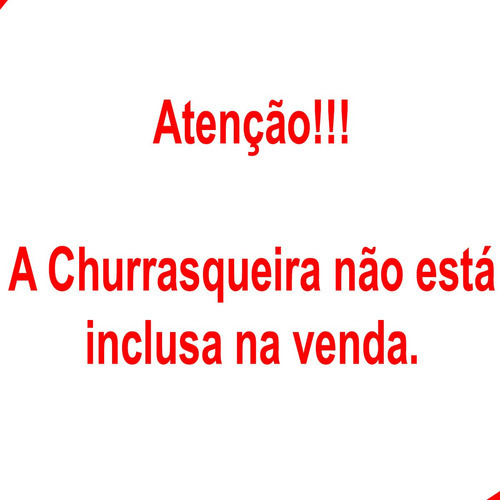 Gril Inox Para Churrasqueira Pré Moldadas 65cm 5 Espetos Lado Do Motor Direiro