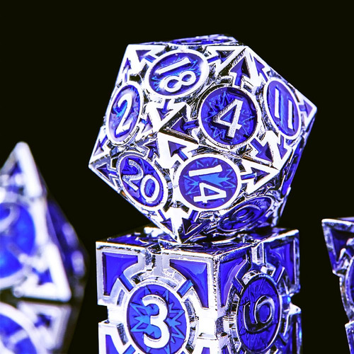 Rule Dice Conjunto De Dados De Metal Para Dnd Dungeons And