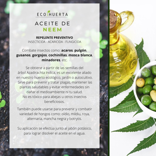 Imagen 2 de 3 de Jabón Potásico Puro 400g + Aceite Neem 200ml