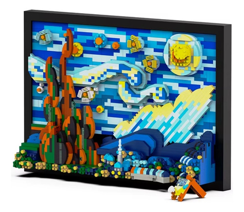 Bloques Armables 1731 Piezas Noche Estrellada De Van Gogh