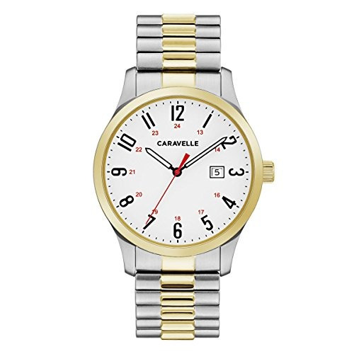 Reloj Bulova Para Hombre 45b147 Caravelle Tablero Color