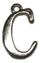 Comprar 10 Dijes De Metal Letra C ~ Para Bijouterie Artesanias