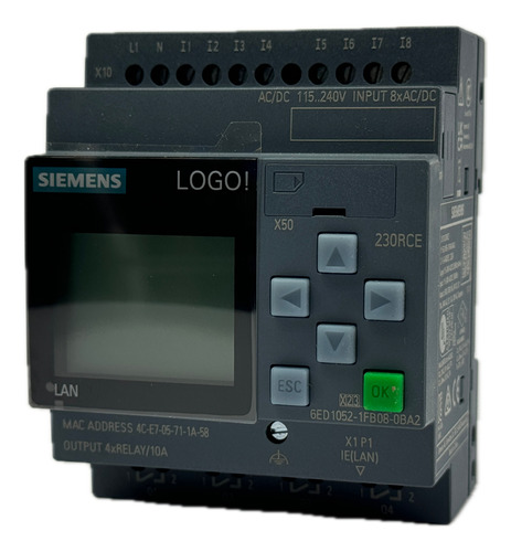 Clp Logo 8 Display 8i/4o 6ed1052-1fb08-0ba2 Siemens