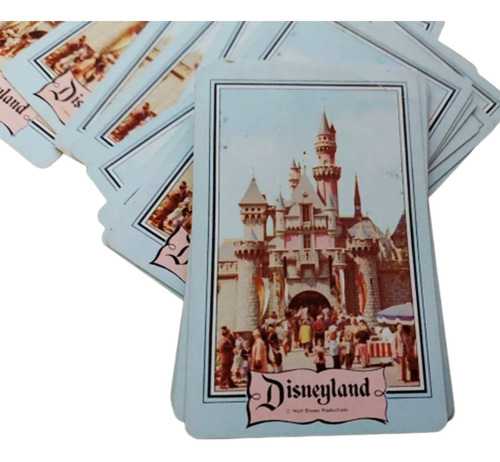 Juego De Barajas Antiguas De Disneyland, De Los 80s (Usado)