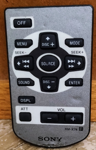 Sony Control Remoto Para Autoestéreo Modelo Rm-x74  Original