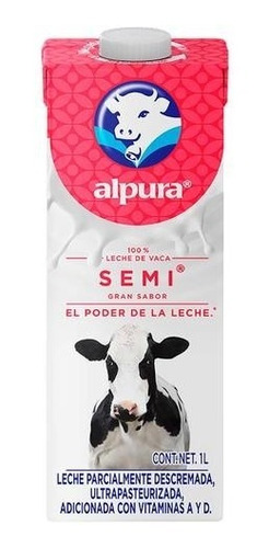 Leche Alpura Semi Descremada 1 Litro El Poder De La Leche