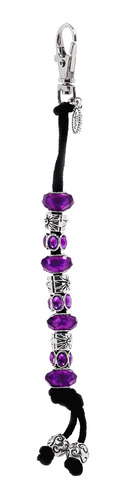 Pulsera Abalorio Vidrio Para Contar Golpe Golf Color Morado