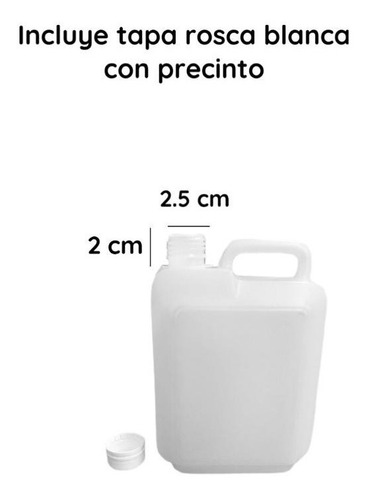Imagen 4 de 10 de Bidones Plasticos 1 Litro Nuevo Natural Virgen X 100 Un.