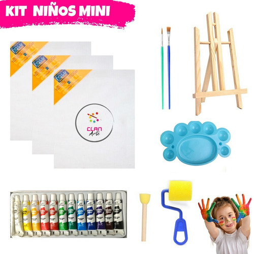 Set De Pintura Arte Para Niños Kit Para Pintar Con Atril