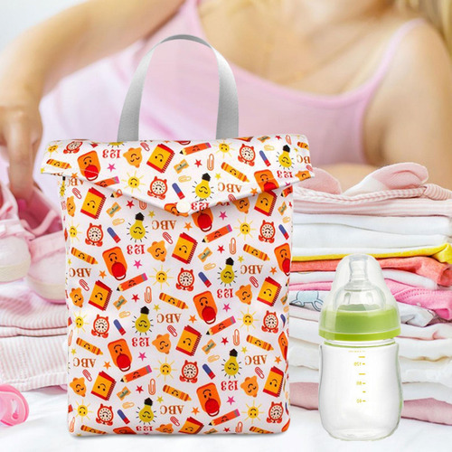 Bolsa De Pañales De Tela Para Bebé, Bolsa Sonrisa 25x30cm