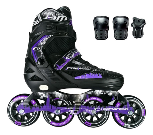 Patines Linea Ajustables Semiprofesional Canariam Rollerteam