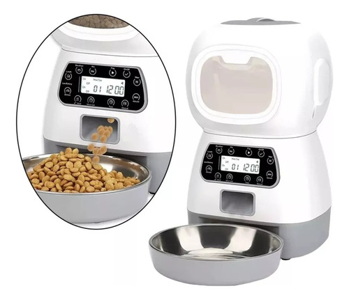 Dispensador Automático De Alimentos Para Mascotas Robot