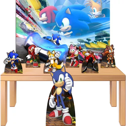 Display Painel de chão para foto Sonic e Tails