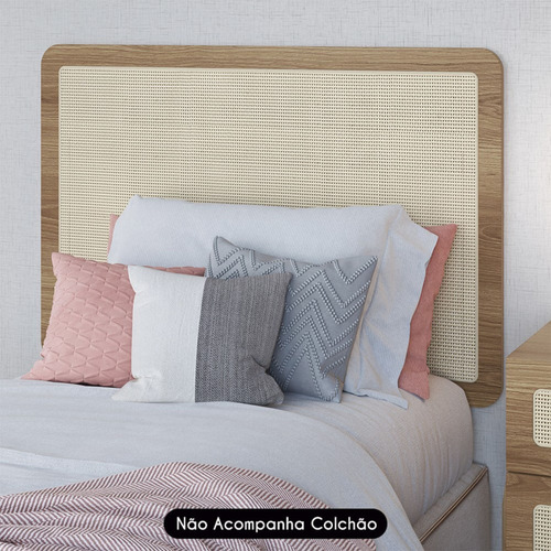 Cabeceira Cama Solteiro Painel Arlo Palinha Hanover