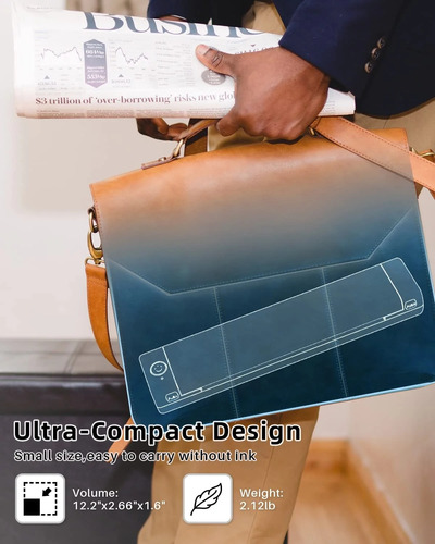 Impresora Térmica Portátil A4 Inalámbrica Bluetooth