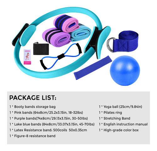 Set De Fitness Para Yoga En Casa Y Pilates Para Mujer, Para