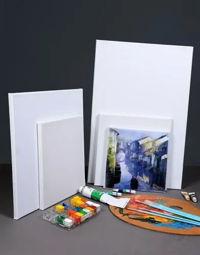 Pack De 5 Bastidores Madera Lienzo Tela 10*10 280g Giorgione
