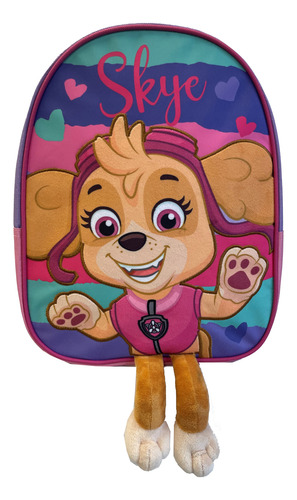 Mochila Paw Patrol Skye Con Patitas 3d Para Niñas