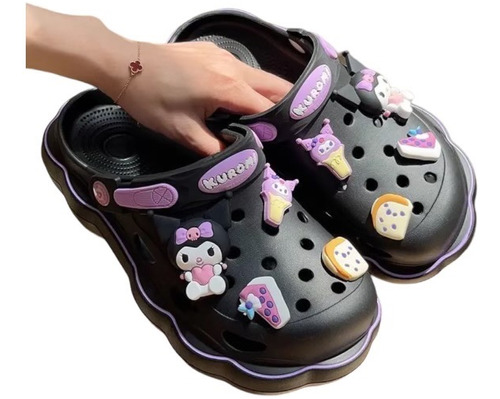 Chanclas Sandalias Pantunfla De Kuromi Pines Kawaii Kitty