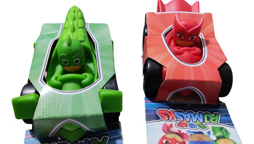 Mini Carritos Pj Masks 2 Pack Buhita Y Gekko 10 Cm