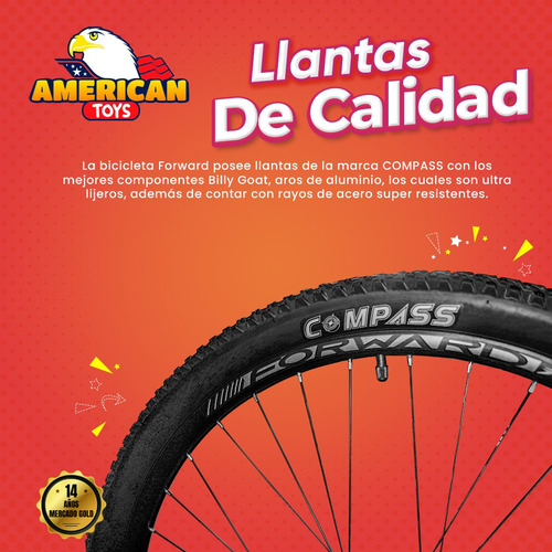 Imagen 6 de 9 de Bicicleta Forward Aro 27.5 Bloqueo Suspensión + Hidráulicos