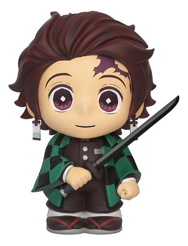 Tanjiro Kamado Demon Slayer Alcancia Vinil Monogram Color Verde Oscuro