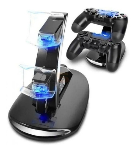 Soporte De Doble Cargador Para Mando Y Palanca Dualshock De Ps4