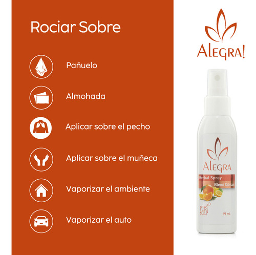 Aceites Esenciales Puros Naranja Bergamota Y Limón En Spray X12 Unidades Pura Soap