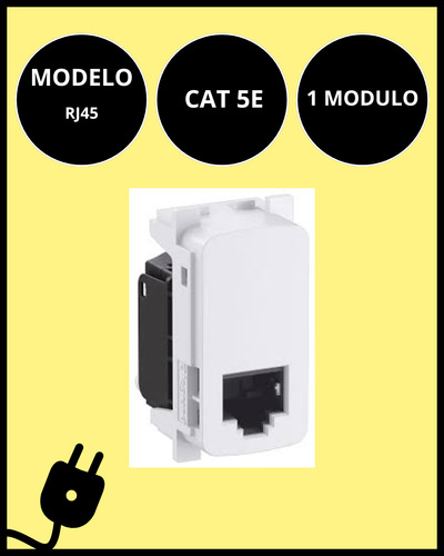 Tomada Rj45 Cat 5e Utp Lcs2 1 Módulo