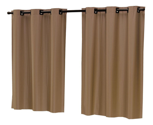 Cortina Modern Clean de 2,80 x 1,60 m, color marrón claro normal para hombre