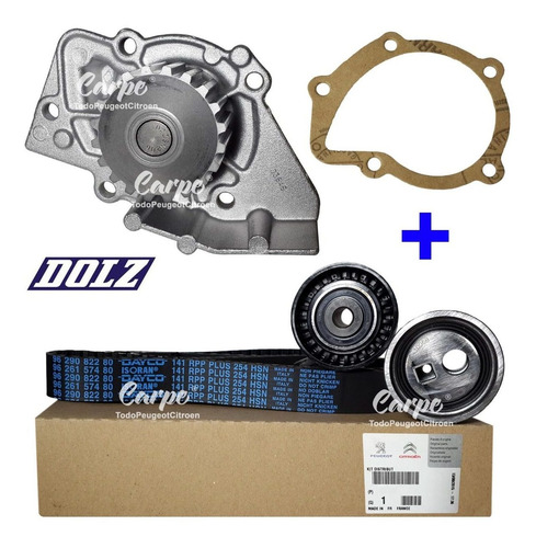 Imagen 1 de 9 de Kit Distribucion + Bomba Dolz Peugeot 307 2.0 Hdi Original