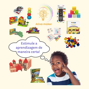 Minha Escolinha Jogo de Dominó 28 Peças em Madeira Associação de Ideias  Xalingo Colorido