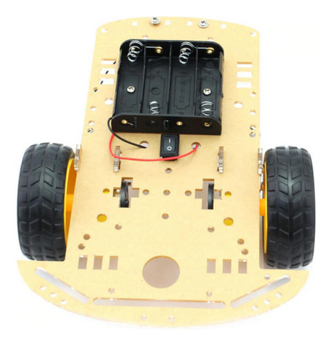 2 X Kit Chassi 2 Rodas 2wd Robô Projeto Para Arduino