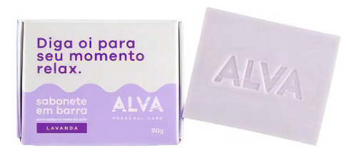 Kit 2x: Sabonete Lavanda Em Barra Vegano Alva 90g