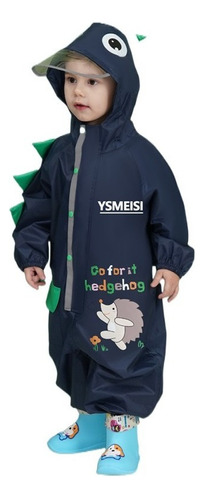 Impermeable De Dinosaurio Para Niños Con Botas De Lluvia