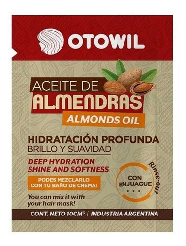 Otowil Aceite De Almendras Tratamiento Capilar 24 Sob X 10ml