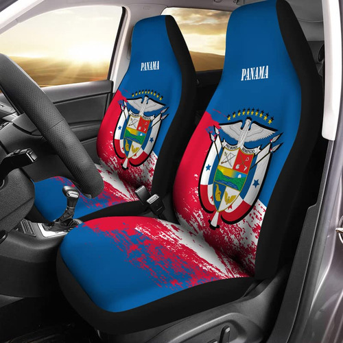 Bulopur Panama Flag Pattern Auto Seat Cover, Universal Car F