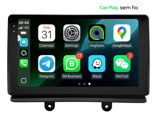 Multimidia Doblo 2002/2021 Android 14 Carplay 2gb 32gb 9p