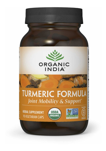 Suplemento en cápsula Organic India  Suplemento Turmeric herbal