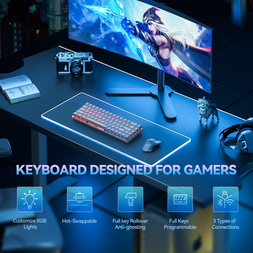 Ciy X79 Teclado Mecánico Para Juegos Bluetooth, Rgb, Diseño