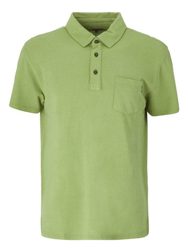 Polera Algodon Manga Corta Acadia Hombre Verde Doite