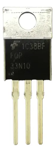10 Pezzi Transistor MOSFET FQP33N10, Canale N, 100V, TO-220, Nuovi