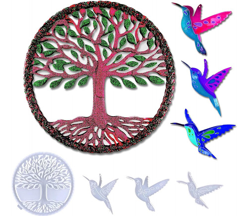 Moldes Para Artesanías Para Árbol De La Vida Y Colibrí