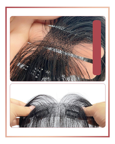 Bangs Central De Pelo En El Aire Falso Bangs Pielón Para