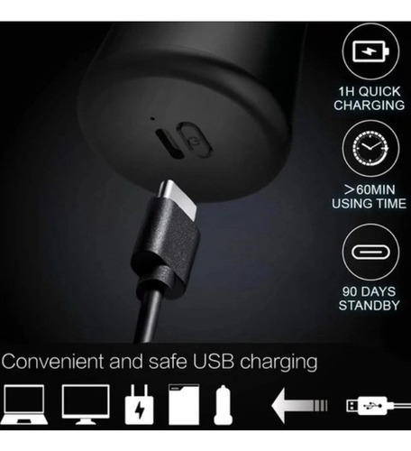 1pc Mini Barbeador Elétrico Impermeável Lavável Portátil