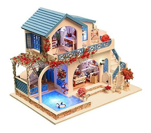 Flever Dollhouse Miniatura Diy Music House Kit Habitación