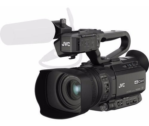 Videocámara Jvc 4k Gy-HM250 para streaming y Wi-Fi, color negro